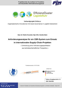 Anforderungsanalyse für ein CBR-System zum Einsatz in internationalen Supply-Chain-Projekten